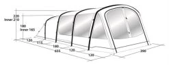 Outwell Parkdale 6PA Tent (2023) -Camping Products Store 111035 parkdale 6pa drawing perspective 2