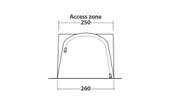 Outwell Newburg 160 Poled Drive Away Awning -Camping Products Store 111101 newburg 160 drawing other4