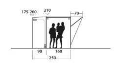 Outwell Newburg 160 Poled Drive Away Awning -Camping Products Store 111101 newburg 160 drawing other5