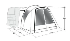Outwell Lakecrest Drive Away Awning 23 Outwell Lakecrest Drive Away Awning -Camping Products Store 111166 lakecrest drawing perspective2