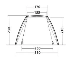 Outwell Woodcrest Drive Away Awning -Camping Products Store 111167 woodcrest drawing other5