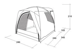 Outwell Beachcrest Drive Away Awning 26 Outwell Beachcrest Drive Away Awning -Camping Products Store 111238 beachcrest drawing perspective2