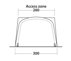 Outwell Newburg 240 Air Low Drive Away Awning -Camping Products Store 111245 newburg 240 air drawing other5