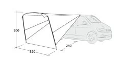 Outwell Touring Canopy Poled -Camping Products Store 111252 touring canopy drawing perspective2