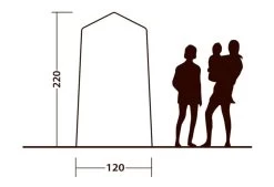 Outwell Seahaven Station Single -Camping Products Store 111287 outwell seahaven comfort station single drawing other4