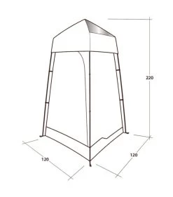 Outwell Seahaven Station Single -Camping Products Store 111287 outwell seahaven comfort station single drawing perspective2