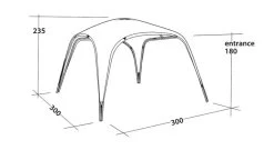 Outwell Event Lounge M 3m (2023) -Camping Products Store 111362 event lounge m drawing perspective2