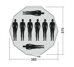 Easy Camp Moonlight Tipi Tent -Camping Products Store 120381 moonlight tipi drawing floorplan3