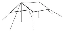 Robens Tarp 3m*3m -Camping Products Store 130232 tarp 4 x 4 m drawing perspective 2 2