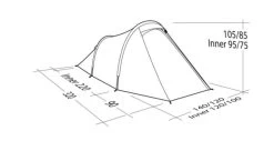 Robens Arch 2 Tent (2023) -Camping Products Store 130274 arch 2 drawing perspective23 1