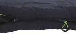 Outwell Camper Lux "L" Sleeping Bag Deep Blue (2023) -Camping Products Store 230392 camper lux left side zipper feature photo2