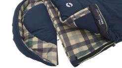 Outwell Camper Lux "R" Sleeping Bag Deep Blue (2023) -Camping Products Store 230393 camper lux right side zipper feature photo4