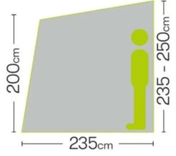 Quest Falcon 220 Poled Porch Caravan Awning (2022) -Camping Products Store a3500 6 midsize