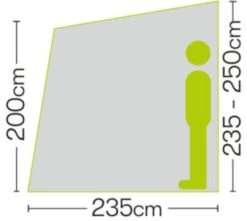 Quest Falcon 260 Poled Porch Caravan Awning (2022) -Camping Products Store a3501 6 midsize