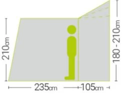 Quest Falcon Air 300 Drive Away Awning Low (180-120cm) (2022) -Camping Products Store a3507a 6 midsize