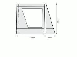 Outdoor Revolution Airedale 7.0se / 9.0se Front Porch Extension -Camping Products Store airedale 7se 9se front porch extension floorplan 1