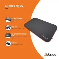 Vango California Pop 5cm Self Inflating Mattress -Camping Products Store california pop 5cm low res