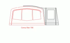 Outdoor Revolution Camp Star Side Porch (500xl, 600, 700) (2022) 15 Outdoor Revolution Camp Star Side Porch (500xl, 600, 700) (2022) -Camping Products Store campstar side porch floorplan 5 1