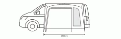 Outdoor Revolution Cayman Cona Air Driveaway Awning Low (2022) -Camping Products Store cayman cona air 3