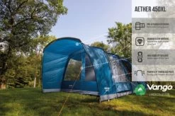 Vango Aether Poled 450XL Tent (2022) -Camping Products Store earth collection poled infographics call outs6
