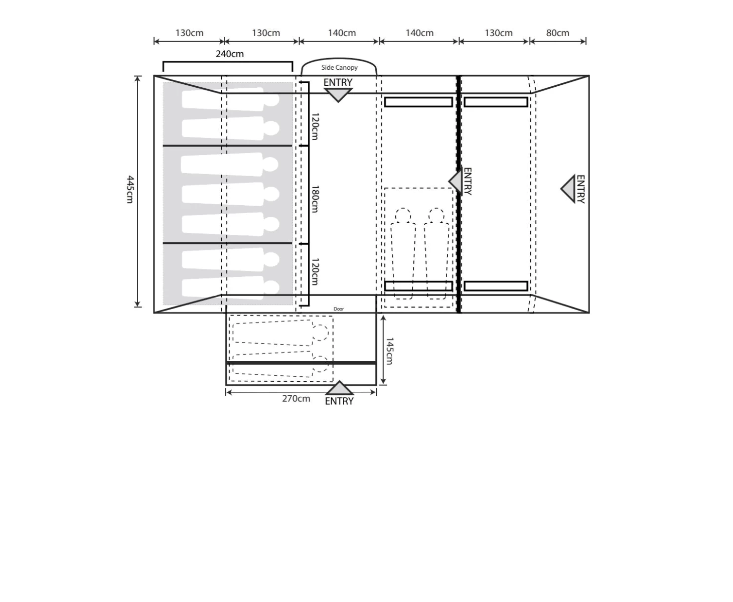 Outdoor Revolution Kalahari PC 7.0 Tent (2022) 4 Outdoor Revolution Kalahari PC 7.0 Tent (2022) - Image 2